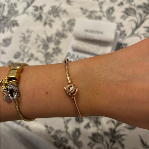 Rose Gold Pandora charm Bracelet - Picture 4 of 4